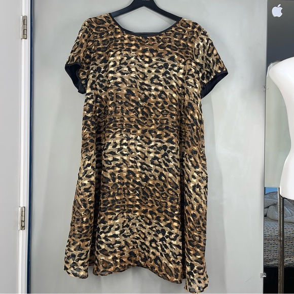 Vintage Jeffrey & Dara By Linda Hurley Evelyn Social Cheetah Animal Print Dress - Picture 3 of 11